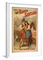 Sidney R. Ellis' Bonnie Scotland Scottish Play Poster No.2-Lantern Press-Framed Art Print