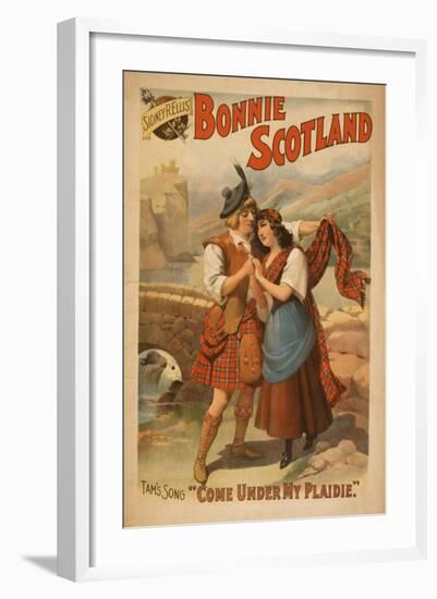 Sidney R. Ellis' Bonnie Scotland Scottish Play Poster No.2-Lantern Press-Framed Art Print