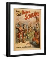 Sidney R. Ellis' Bonnie Scotland Scottish Play Poster No.3-Lantern Press-Framed Art Print