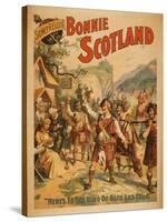 Sidney R. Ellis' Bonnie Scotland Scottish Play Poster No.4-Lantern Press-Stretched Canvas