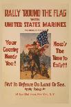 Rally 'Round the Flag with the United States Marines-Sidney Riesenberg-Stretched Canvas