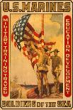 Rally 'Round the Flag with the United States Marines-Sidney Riesenberg-Art Print