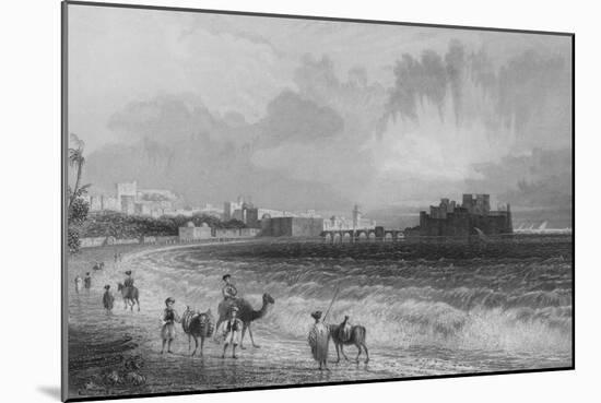 Sidon, on the Approach from Beirout-William Henry Bartlett-Mounted Giclee Print