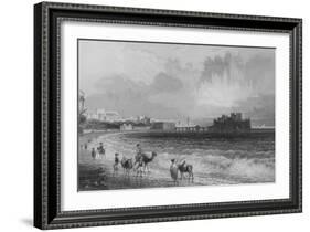 Sidon, on the Approach from Beirout-William Henry Bartlett-Framed Giclee Print