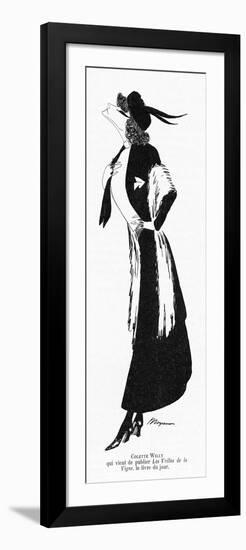 Sidonie-Gabrielle Willy French Novelist: a Caricature-null-Framed Premium Giclee Print