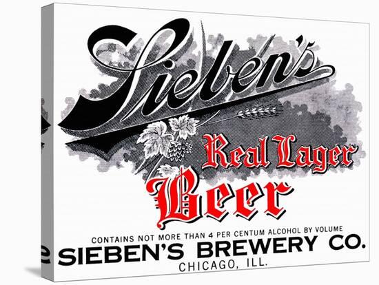Sieben's Real Lager Beer-null-Stretched Canvas
