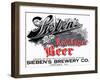 Sieben's Real Lager Beer-null-Framed Art Print