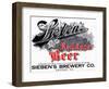 Sieben's Real Lager Beer-null-Framed Art Print