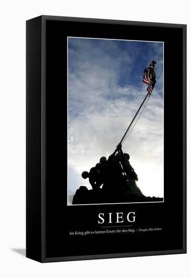 Sieg: Motivationsposter Mit Inspirierendem Zitat-null-Framed Stretched Canvas