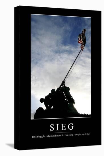 Sieg: Motivationsposter Mit Inspirierendem Zitat-null-Stretched Canvas