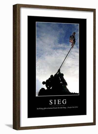 Sieg: Motivationsposter Mit Inspirierendem Zitat-null-Framed Photographic Print