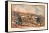 Siege and Barbette Guns, Fort Haskell, 1865-Arthur Wagner-Framed Stretched Canvas