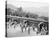 Siege Battery Drill, Aiming United States Military Academy, West Point, N.Y.-null-Stretched Canvas