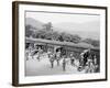 Siege Battery Drill, Aiming United States Military Academy, West Point, N.Y.-null-Framed Photo