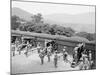 Siege Battery Drill, Aiming United States Military Academy, West Point, N.Y.-null-Mounted Photo