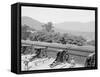 Siege Battery Drill, Firing, United States Military Academy, West Point, N.Y.-null-Framed Stretched Canvas