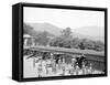 Siege Battery Drill, Ready for Loading, United States Military Academy, West Point, N.Y.-null-Framed Stretched Canvas