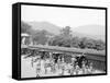 Siege Battery Drill, Ready for Loading, United States Military Academy, West Point, N.Y.-null-Framed Stretched Canvas