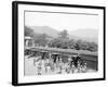 Siege Battery Drill, Ready for Loading, United States Military Academy, West Point, N.Y.-null-Framed Photo