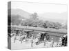 Siege Battery Drill, Sponging after Firing, United States Military Academy, West Point, N.Y.-null-Stretched Canvas