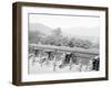 Siege Battery Drill, Sponging after Firing, United States Military Academy, West Point, N.Y.-null-Framed Photo