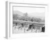 Siege Battery Drill, Sponging after Firing, United States Military Academy, West Point, N.Y.-null-Framed Photo