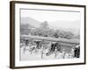 Siege Battery Drill, Sponging after Firing, United States Military Academy, West Point, N.Y.-null-Framed Photo