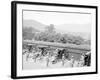 Siege Battery Drill, Sponging after Firing, United States Military Academy, West Point, N.Y.-null-Framed Photo