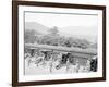 Siege Battery Drill, Sponging after Firing, United States Military Academy, West Point, N.Y.-null-Framed Photo