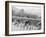 Siege Battery Drill, Sponging before Loading, United States Military Academy, West Point, N.Y.-null-Framed Photo