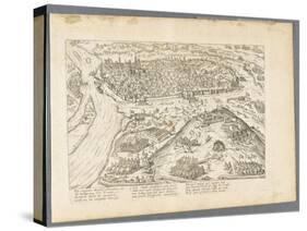 Siège de Rouen par le maréchal de Biron, 8 octobre 1591-Frans Hogenberg-Stretched Canvas