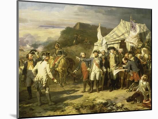 Siège de Yorktown, en octobre 1781-Louis Charles Auguste Couder-Mounted Giclee Print