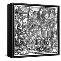 Siege of a Fortress, 1532-Hans Holbein the Younger-Framed Stretched Canvas