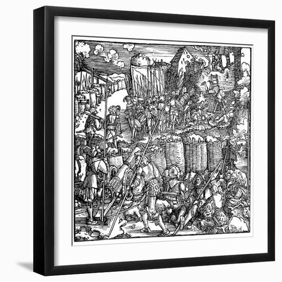 Siege of a Fortress, 1532-Hans Holbein the Younger-Framed Giclee Print