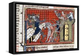 Siege of a Town Led by Godefroy De Bouillon, C1099-null-Framed Stretched Canvas