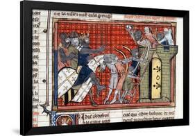 Siege of a Town Led by Godefroy De Bouillon, C1099-null-Framed Giclee Print