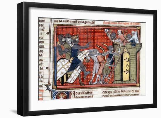 Siege of a Town Led by Godefroy De Bouillon, C1099-null-Framed Giclee Print