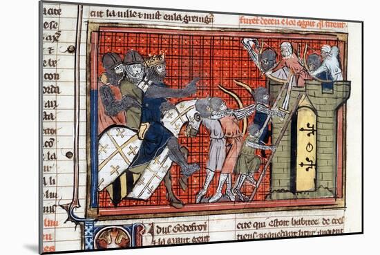 Siege of a Town Led by Godefroy De Bouillon, C1099-null-Mounted Giclee Print