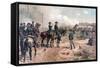 Siege of Atlanta, Pub. L Prang & Co., 1888 (Colour Litho)-Thure De Thulstrup-Framed Stretched Canvas