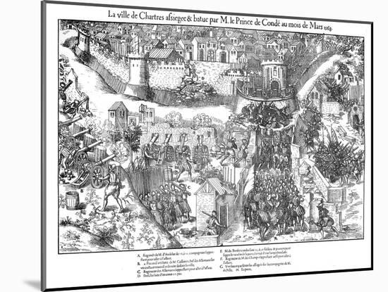 Siege of Chartres, French Religious Wars, 1568-Jacques Tortorel-Mounted Giclee Print