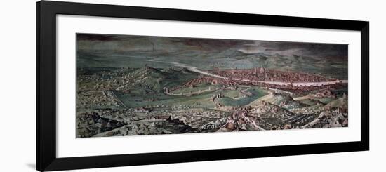 Siege of Florence, 1530,-Giorgio Vasari-Framed Giclee Print