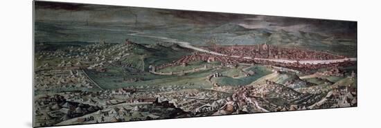 Siege of Florence, 1530,-Giorgio Vasari-Mounted Giclee Print