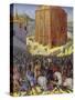 Siege of Jerusalem by Nebuchadnezzar, Illustration from the French Translation-Jean Fouquet-Stretched Canvas