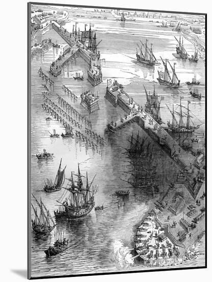 Siege of La Rochelle, France, 1627 (1882-188)-null-Mounted Giclee Print