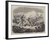 Siege of Monterey, Charge of Rancheros-null-Framed Giclee Print