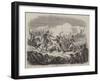 Siege of Monterey, Charge of Rancheros-null-Framed Giclee Print