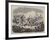 Siege of Monterey, Charge of Rancheros-null-Framed Giclee Print