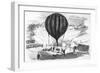 Siege of Paris-Balloons-F. Meaulue-Framed Art Print
