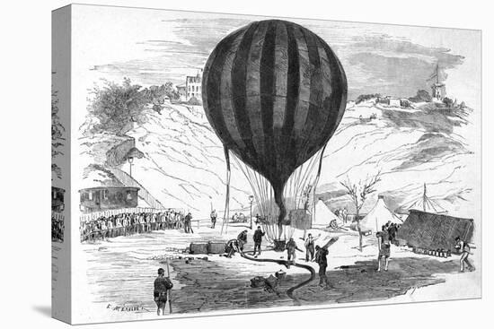 Siege of Paris-Balloons-F. Meaulue-Stretched Canvas