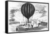 Siege of Paris-Balloons-F. Meaulue-Framed Stretched Canvas